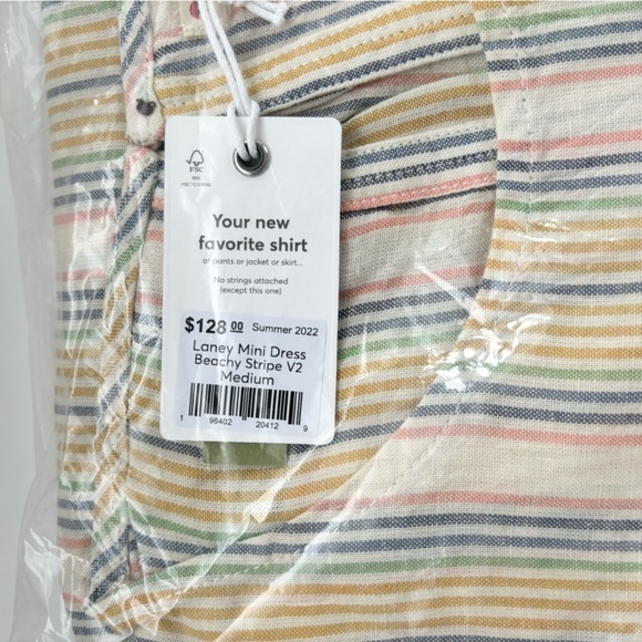 Marine Layer Laney Mini Dress Beach Stripe V2 size M new - Picture 6 of 7